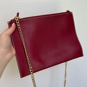 NWOT Red & Gold Crossbody